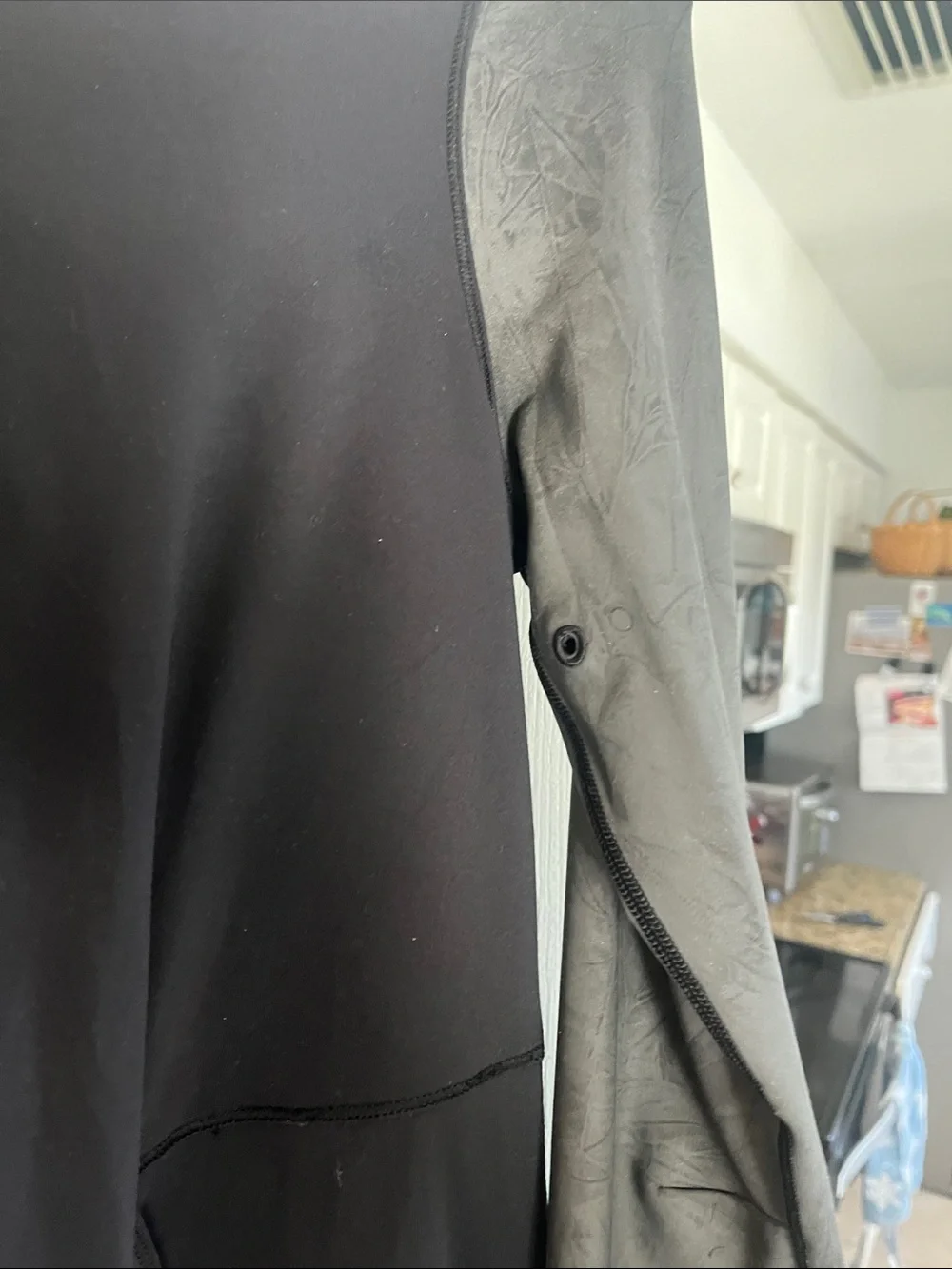 lululemon athletica Black Hoodie with Dark Gray Contrast Sleeves
